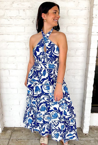 Bright Personality Blue Dress