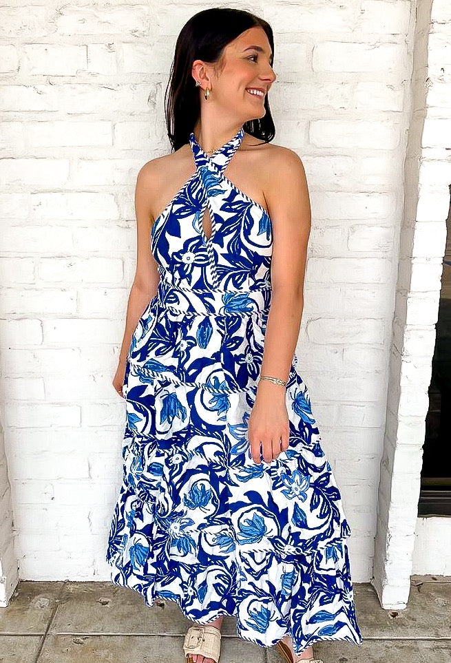 Bright Personality Blue Dress
