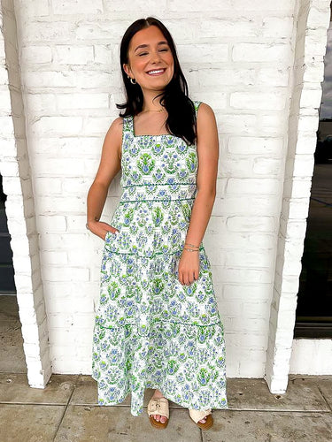 Carried Away Green Dress