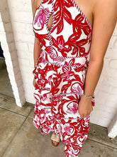 Load image into Gallery viewer, Bright Personality Red Dress