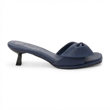 Load image into Gallery viewer, The Pompano Navy Sandal Heel