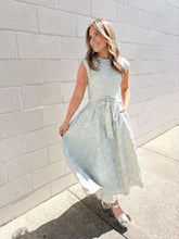 Load image into Gallery viewer, Care For Me Blue Midi Dress