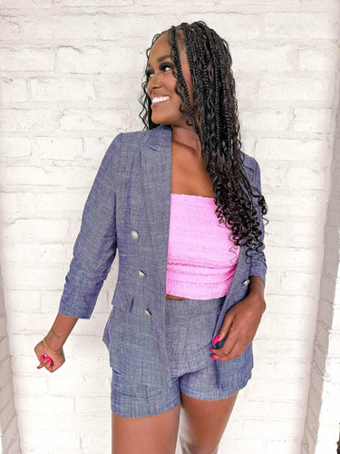 Business Only Denim Blazer