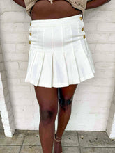 Load image into Gallery viewer, Fierce Frequency White Skort