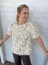 Load image into Gallery viewer, THML Celebrate Goodness Cream Top