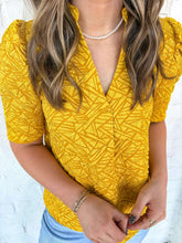 Load image into Gallery viewer, THML Mustard Textured Top