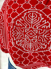 Load image into Gallery viewer, Queen Of Sparkles Red And Cream Heart Cardigan