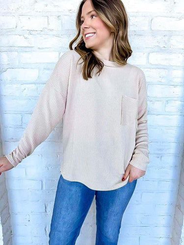 Going Places Beige Top