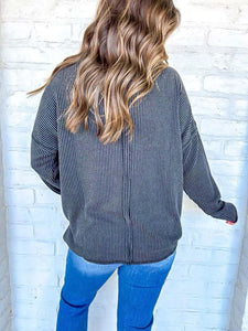 Going Places Charcoal Top
