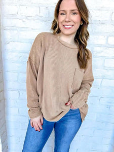 Going Places Brown Top
