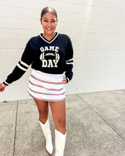 Load image into Gallery viewer, Varsity Game Day Black Top