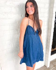 To The Stadium Medium Denim Dress