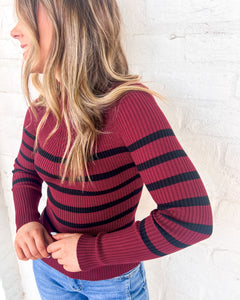 Save For Later Dark Red Top