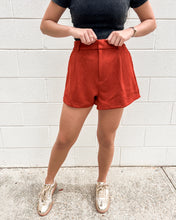 Load image into Gallery viewer, Upcoming Season Rust Suede Shorts