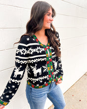 Load image into Gallery viewer, Festive Queen Of Sparkles pearl detail cardigan for winter