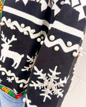 Load image into Gallery viewer, Festive Queen Of Sparkles pearl detail cardigan for winter