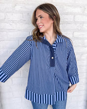 Load image into Gallery viewer, Stroll On Navy Top