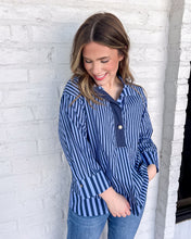 Load image into Gallery viewer, Stroll On Navy Top