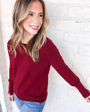 Load image into Gallery viewer, A Day Of Care Burgundy Top