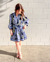 Load image into Gallery viewer, Waving Away Navy Dress