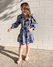 Load image into Gallery viewer, Waving Away Navy Dress