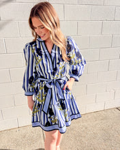 Load image into Gallery viewer, Waving Away Navy Dress