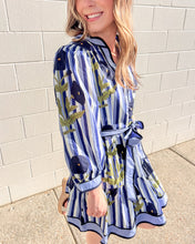 Load image into Gallery viewer, Waving Away Navy Dress