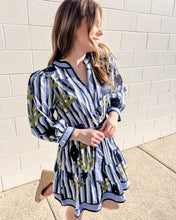 Load image into Gallery viewer, Waving Away Navy Dress
