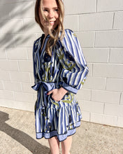 Load image into Gallery viewer, Waving Away Navy Dress