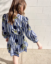 Load image into Gallery viewer, Waving Away Navy Dress