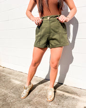 Load image into Gallery viewer, Send Love Olive Shorts