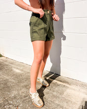 Load image into Gallery viewer, Send Love Olive Shorts