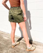 Load image into Gallery viewer, Send Love Olive Shorts