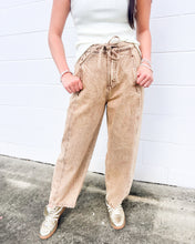 Load image into Gallery viewer, Break The News Camel Barrel Jeans