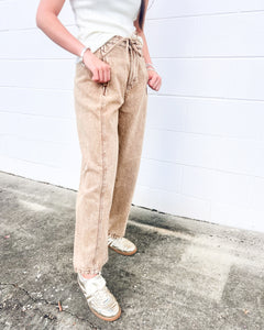 Break The News Camel Barrel Jeans