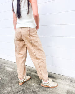 Break The News Camel Barrel Jeans