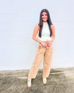 Break The News Camel Barrel Jeans