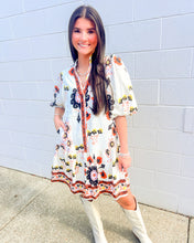 Load image into Gallery viewer, THML Been Too Long White Floral Dress