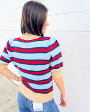 Load image into Gallery viewer, THML Feels Like Friday Navy &amp; Red Top