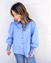 Load image into Gallery viewer, Somewhere In Between Blue Top