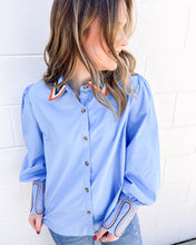 Load image into Gallery viewer, Somewhere In Between Blue Top