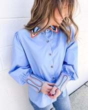 Load image into Gallery viewer, Somewhere In Between Blue Top