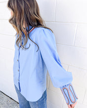 Load image into Gallery viewer, Somewhere In Between Blue Top