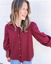 Load image into Gallery viewer, Somewhere In Between Burgundy Top