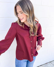 Load image into Gallery viewer, Somewhere In Between Burgundy Top