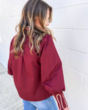 Load image into Gallery viewer, Somewhere In Between Burgundy Top