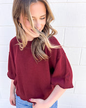 Load image into Gallery viewer, Fix Your Ways Burgundy Top