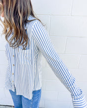 Load image into Gallery viewer, Got The Best Blue Button Down Top