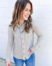 Load image into Gallery viewer, Got The Best Mocha Button Down Top