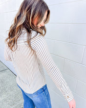 Load image into Gallery viewer, Got The Best Mocha Button Down Top